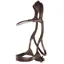 Stubben Freedom II 2530 Crystal Browband Bitless Bridle - Ebony Brown