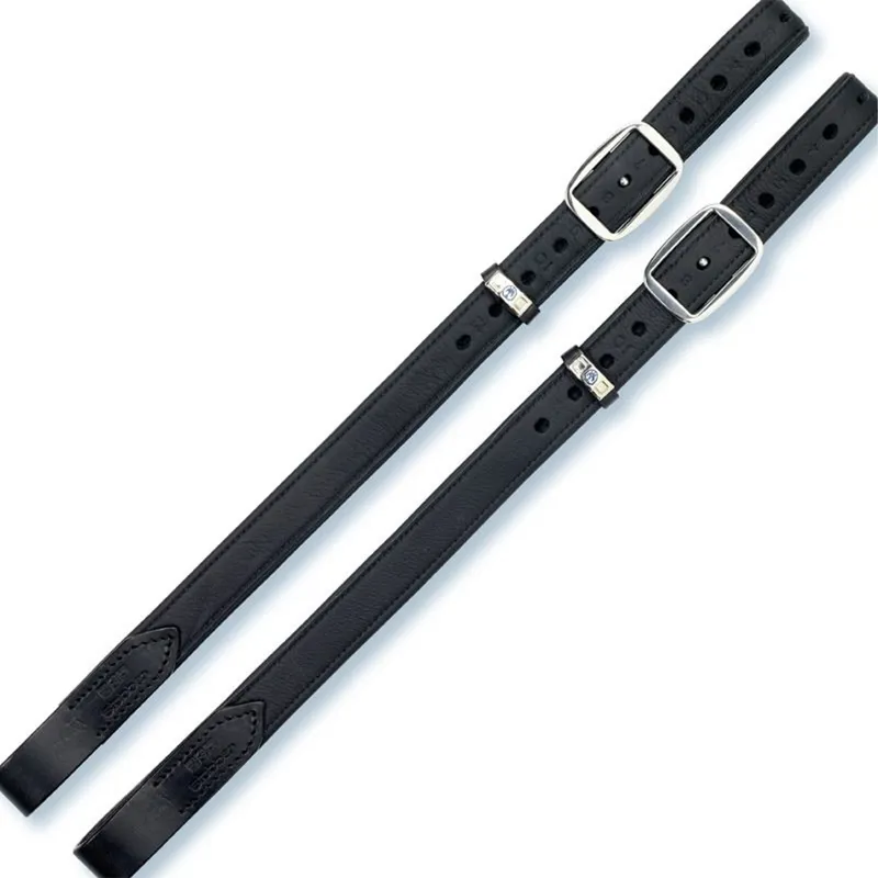 Stubben Mono De Luxe Stirrup Leathers - Black