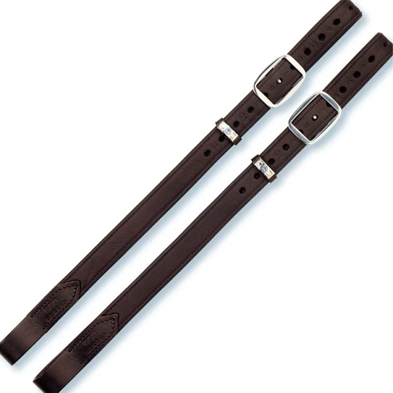 Stubben Mono De Luxe Stirrup Leathers - Ebony Brown