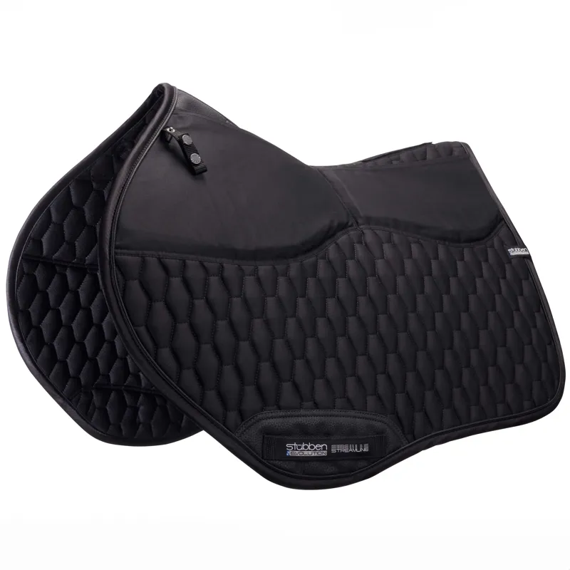 Stubben Streamline GEN2 Adjuster Jumping Saddle Pad - Black