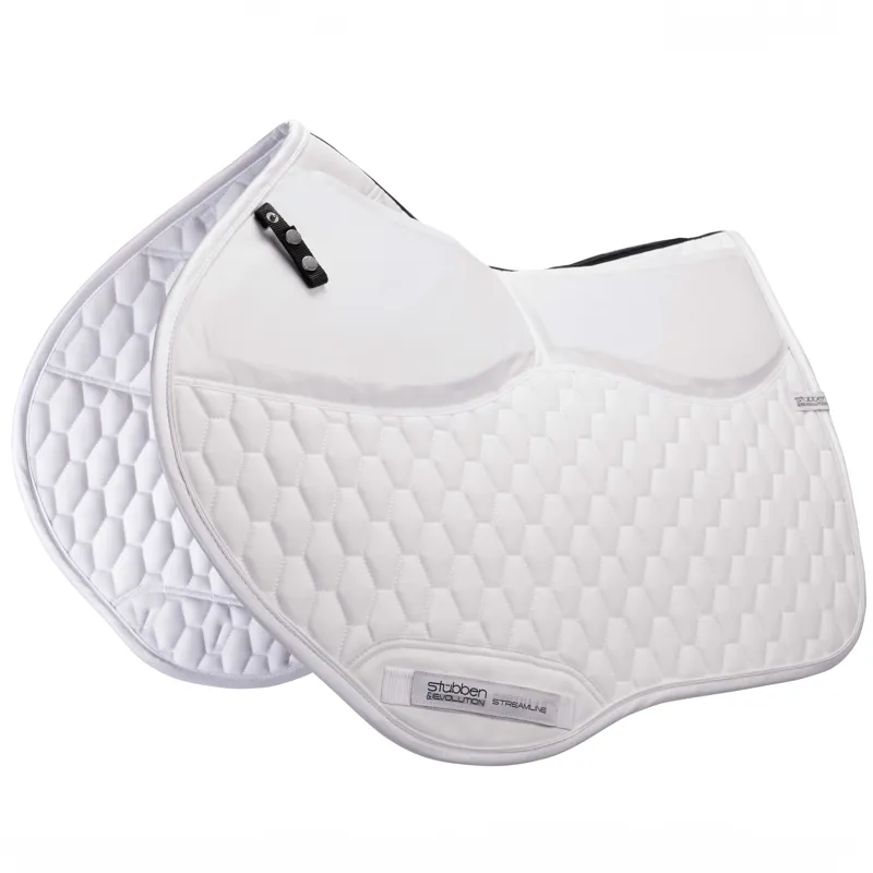 Stubben Streamline GEN2 Adjuster Jumping Saddle Pad-White