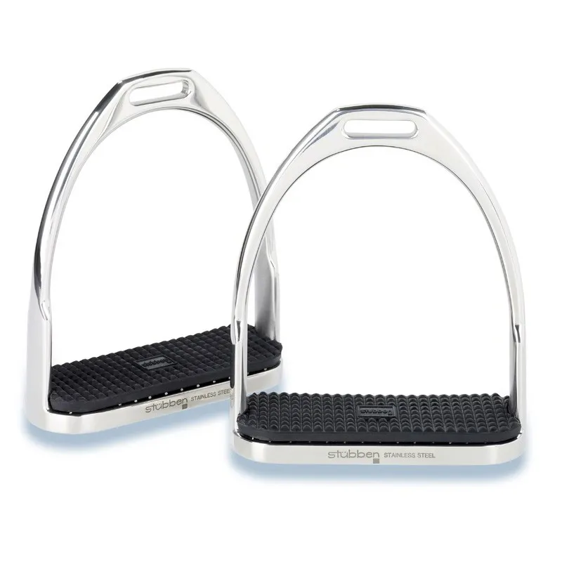Stubben Prussian Style Stainless Steel Stirrup Irons-1