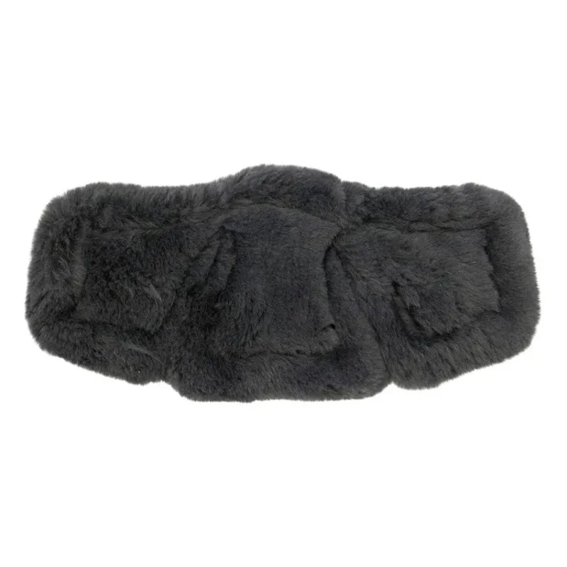 Stubben Equi-Soft Lambskin Girth Pad - Anthracite/Black-1