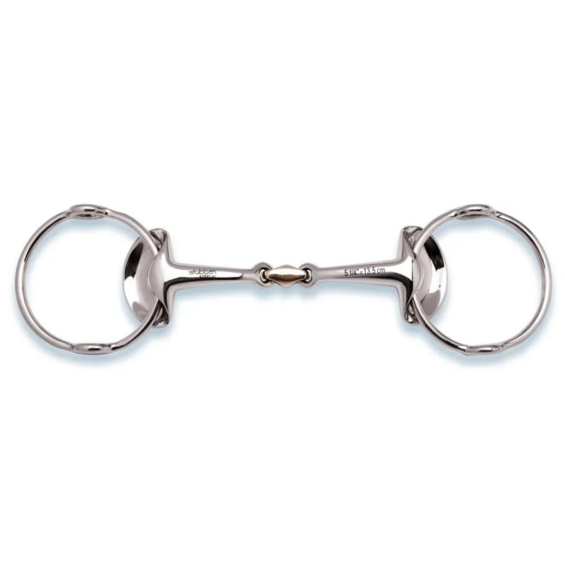 Stubben Silver Wings Double Jointed Balding Gag Bit