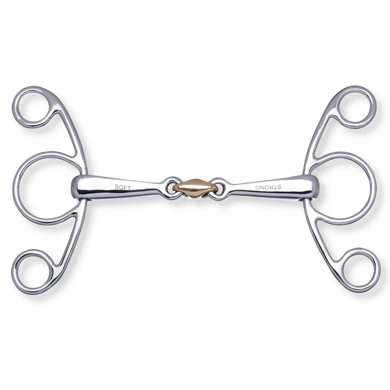 Stubben 2in1 Butterfly Double Jointed Lozenge Snaffle Bit
