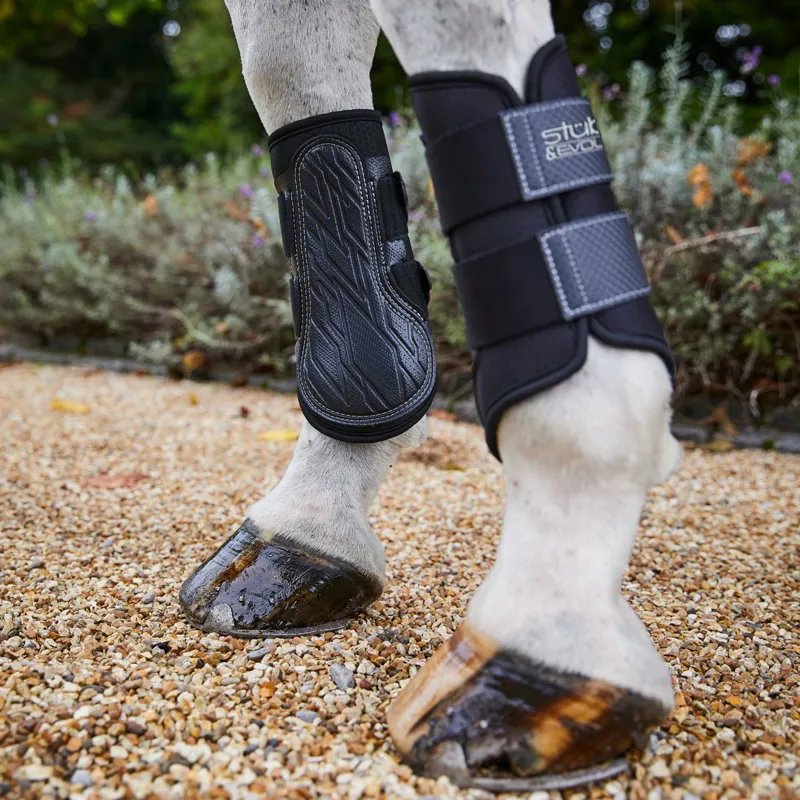 Stubben and Evolution Airflow Brushing Boots - Black-1