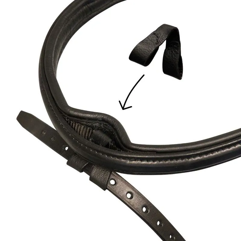 Stubben Clare 2 in 1 Bridle with Removable Flash - Black-4