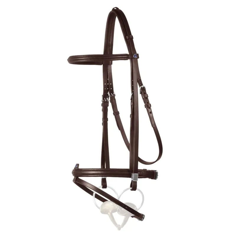 Stubben Leitrim Slide/Lock Flash 2305 Bridle - Ebony Brown