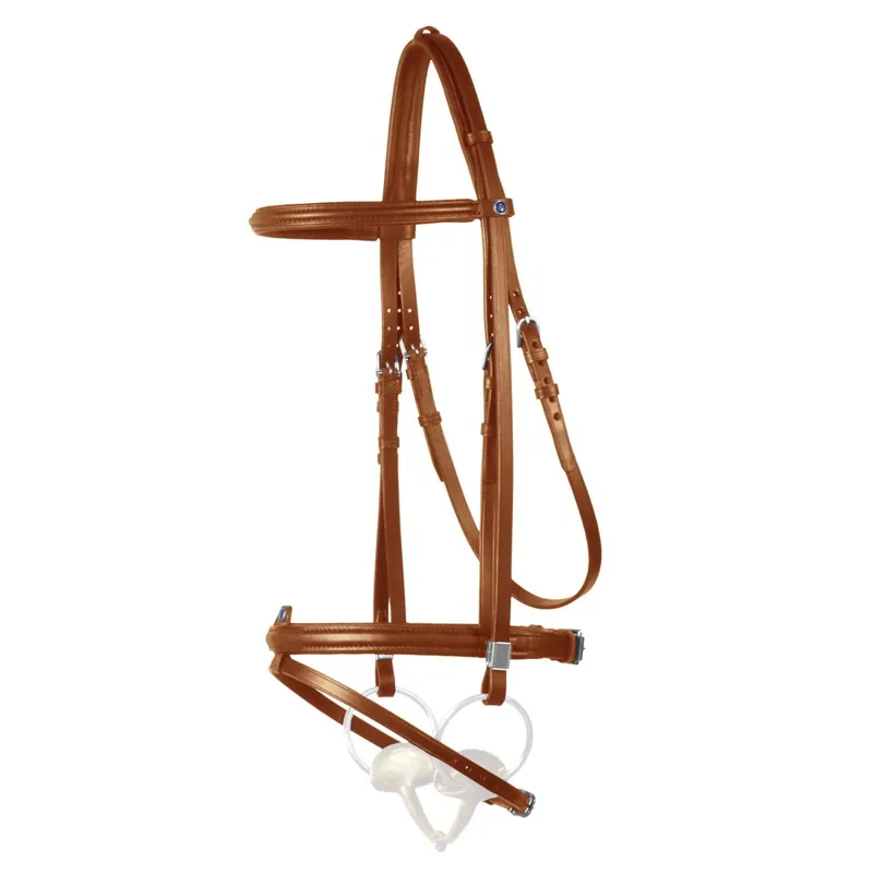 Stubben Leitrim Slide/Lock Flash 2305 Bridle - Tobacco