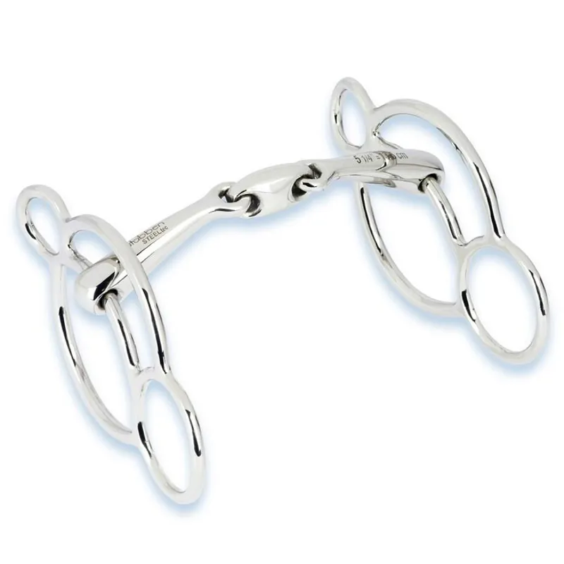 Stubben Easy Control 3-Ring Gag Double Broken Bit-1