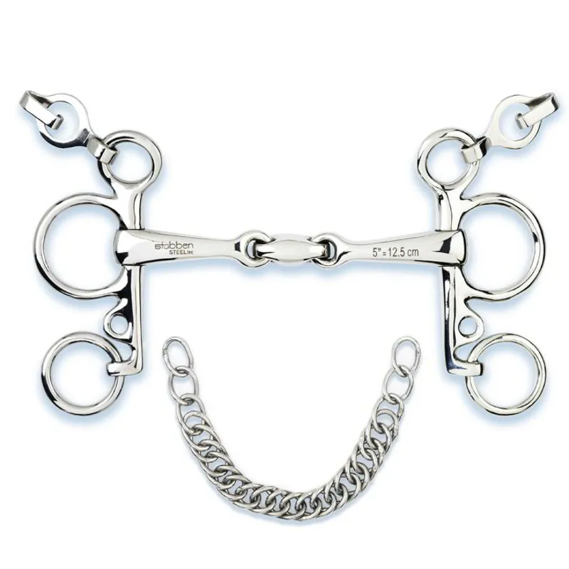 Stubben Easy Control Pelham Double Jointed Bit