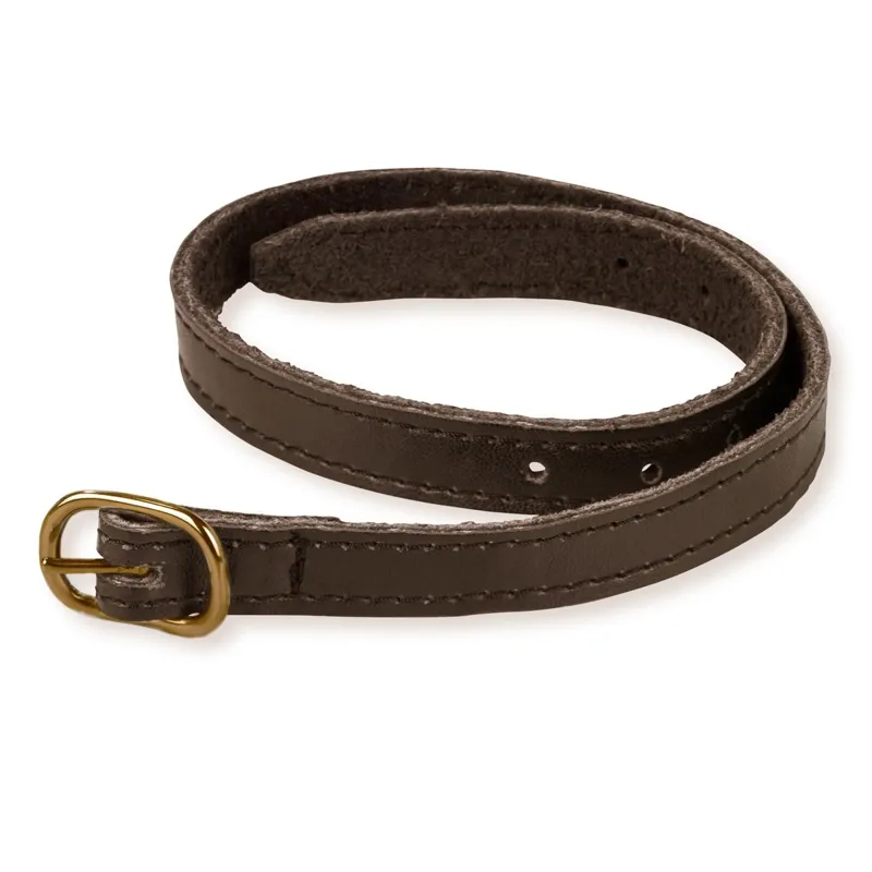 Stubben Leather Spur Straps with Keepers - Brown