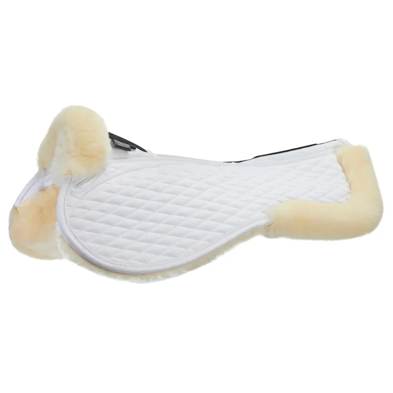 Stubben Streamline 3Spine Lambswool Half Pad - White-1
