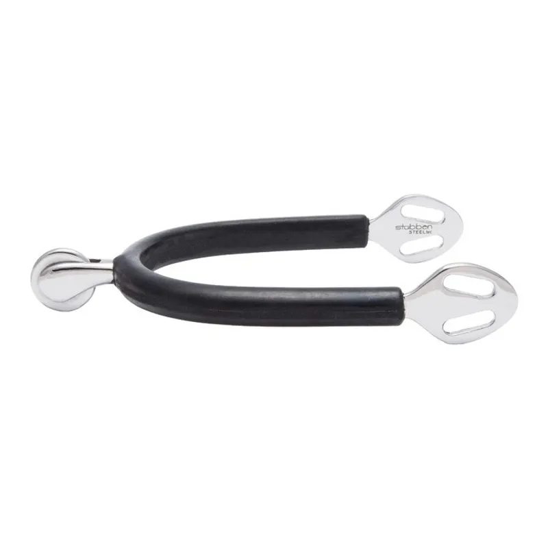 Stubben SEQ Rubber Covered Smooth Rowel Spurs