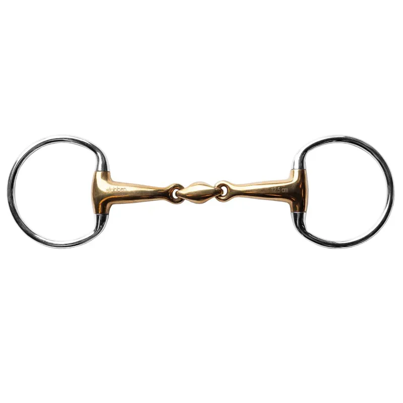 Stubben Sweet Copper Eggbutt Double Jointed Lozenge Snaffle Bit