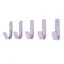 Stubbs General Purpose Hook Set 5 Pack - Lilac