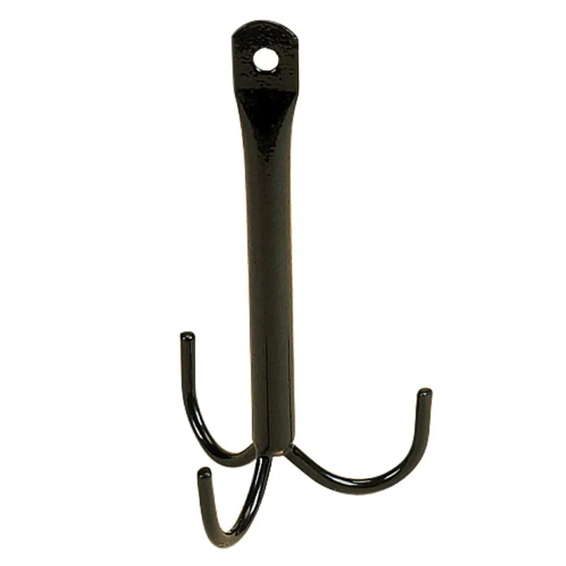 Stubbs Three Prong Hanging Tack Hook - Black-1