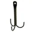 Stubbs Three Prong Hanging Tack Hook - Black