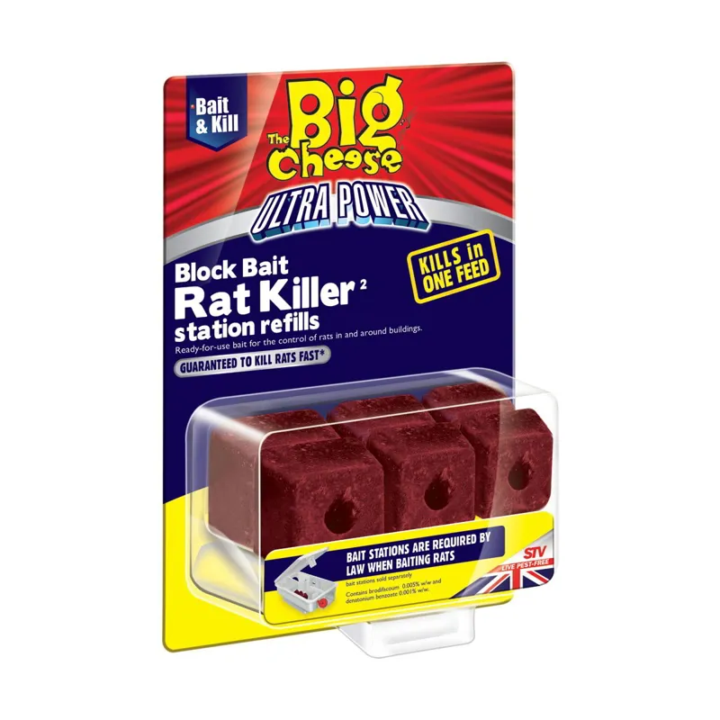 STV Big Cheese Ultra Power Block Bait2 Killer Station Refills-1