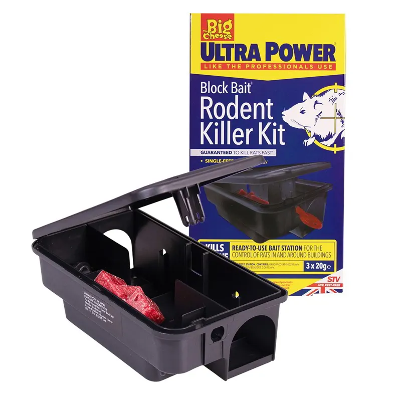 STV Big Cheese Ultra Power Block Bait2 Rat Killer Station