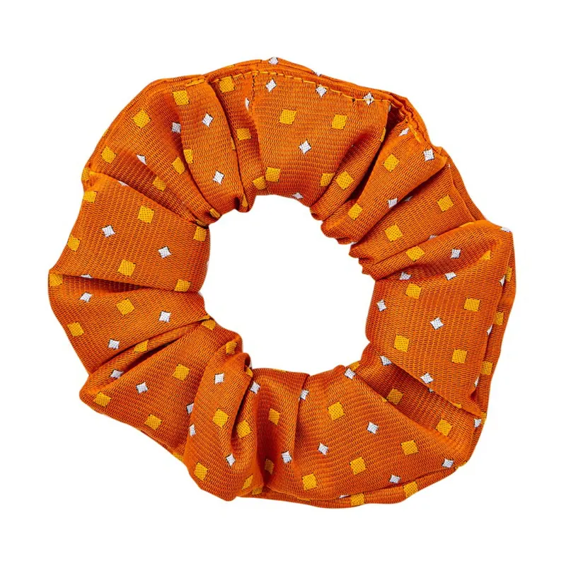 Supreme Products Show Scrunchie - Orange/Gold Diamonds-1