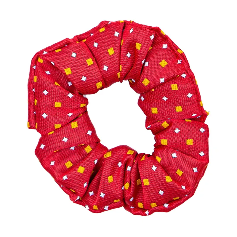 Supreme Products Show Scrunchie - Red/Gold Diamonds-1