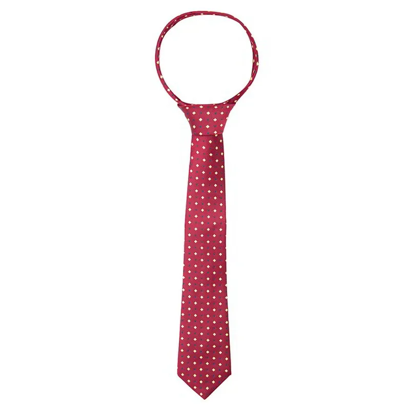 Supreme Products Adults Show Tie - Burgundy/Gold Diamonds-1