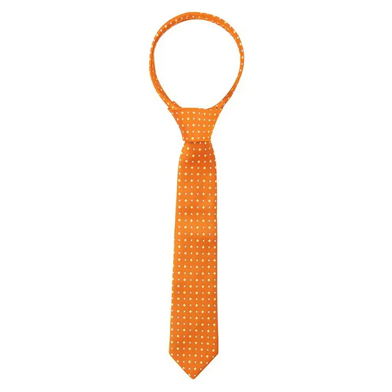 Supreme Products Junior Show Tie - Orange/Gold Diamonds-1