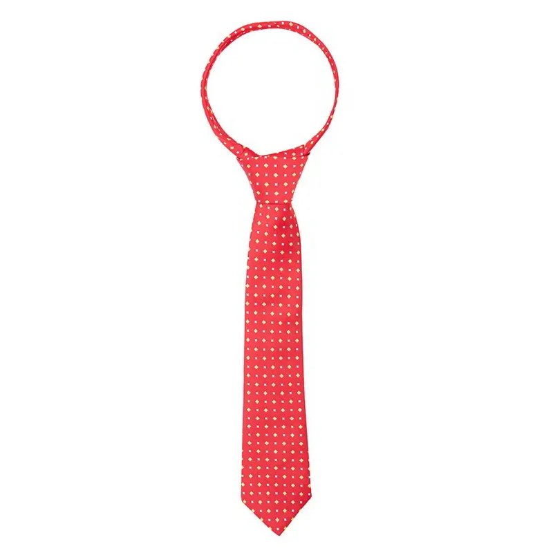 Supreme Products Adults Show Tie - Red/Gold Diamonds