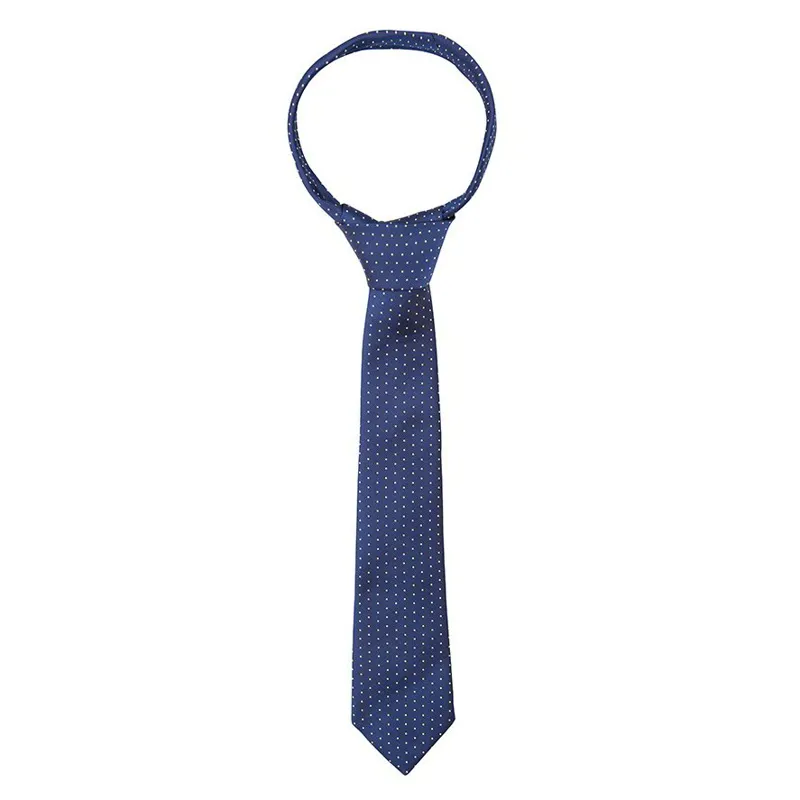 Supreme Products Adults Show Tie - Navy/Gold Spot
