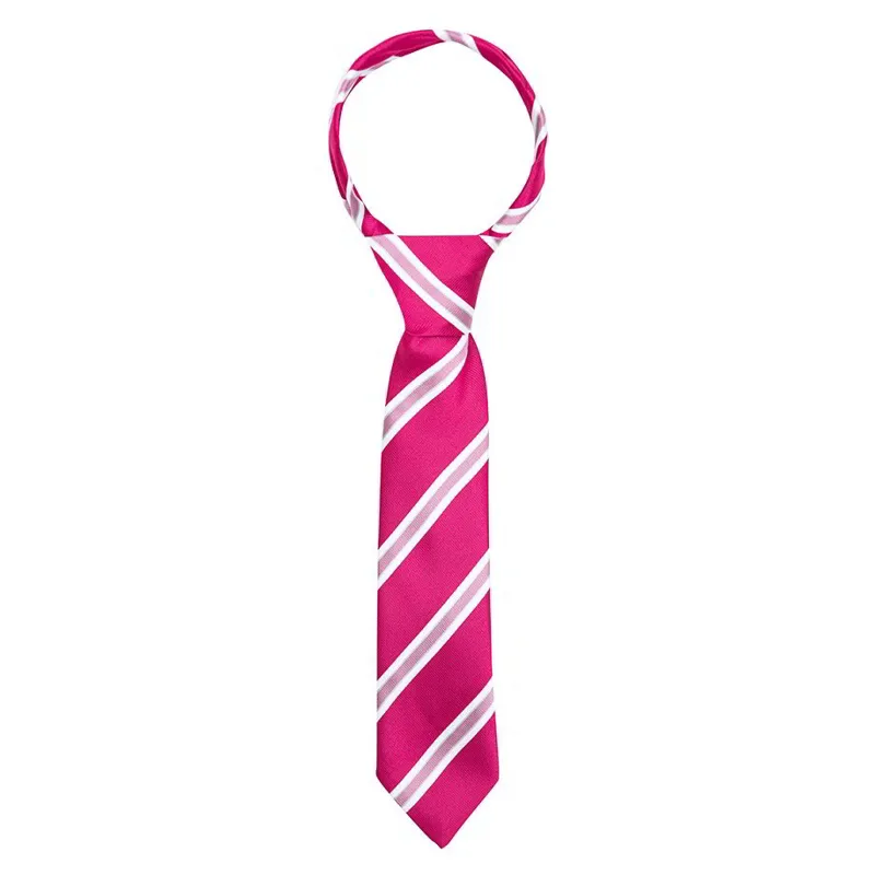 Supreme Products Junior Show Tie - Pink Stripe
