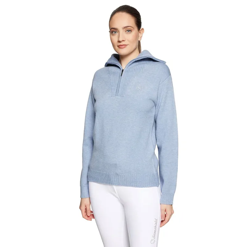 Samshield Suzanne Womens Half Zip Knit Sweater - Twilight-2