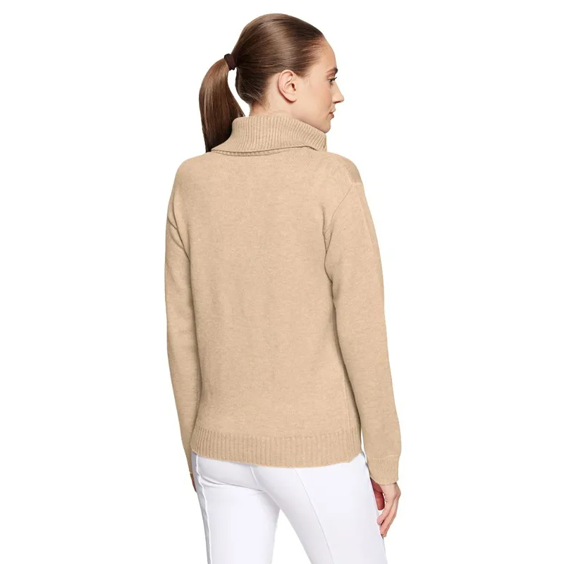 Samshield Suzanne Womens Half Zip Knit Sweater - Vanilla-2