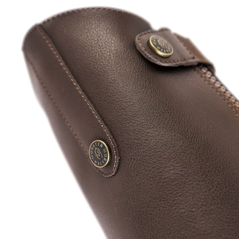 Moretta Synthetic Junior Half Chaps - Brown-7