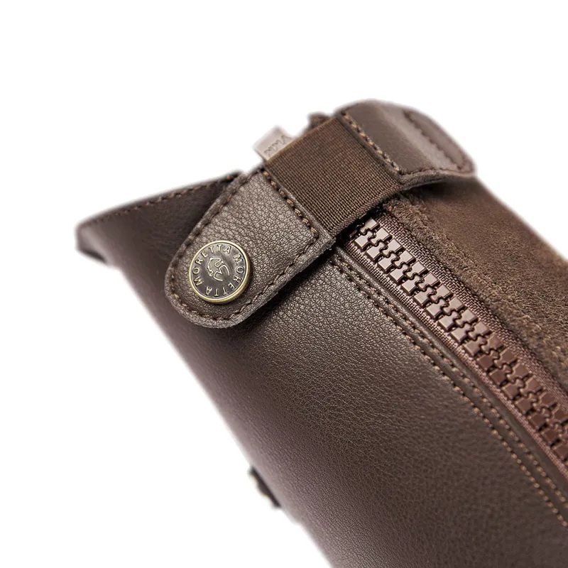 Moretta Synthetic Junior Half Chaps - Brown-6