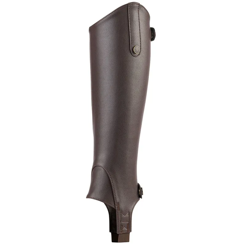 Moretta Synthetic Junior Half Chaps - Brown-4