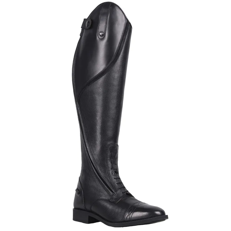 QHP Tamar Junior Tall Riding Boots - Wide Calf - Black