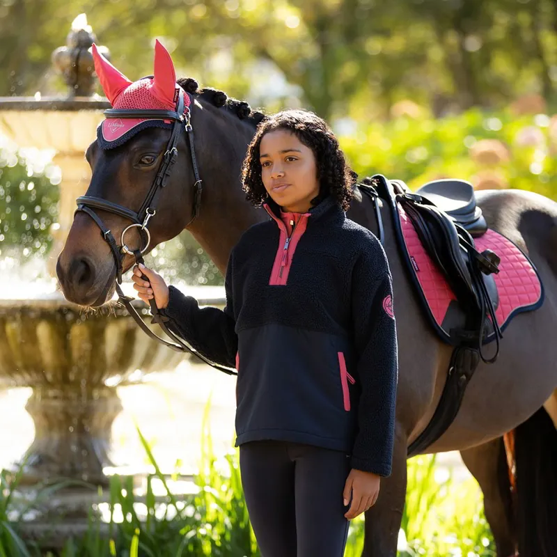 LeMieux Young Rider Tammy Teddy Junior Fleece - Navy-2