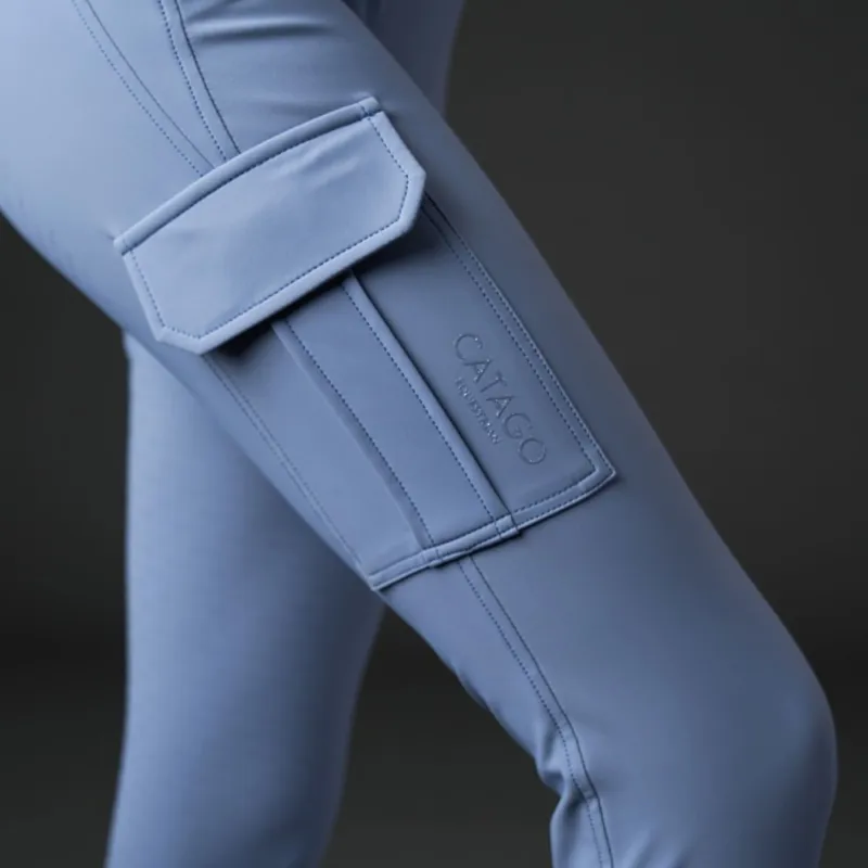 Catago Tanya Cargo Full Grip Ladies Riding Tights - Flint Stone-4