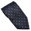 Equetech Diamond Adult Show Tie - Navy/Light Blue