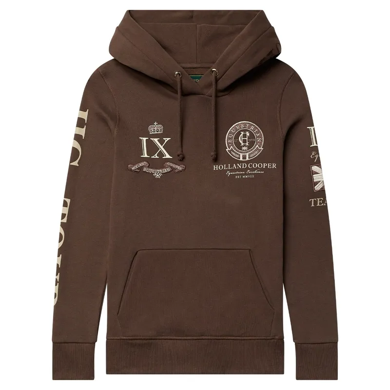 Holland Cooper Team Women's Hoodie - Chestnut