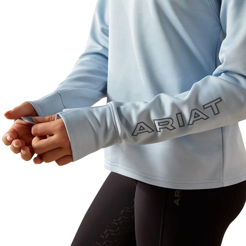 Ariat Team EQ 1/4 Zip Junior Sweatshirt - Skyway-4