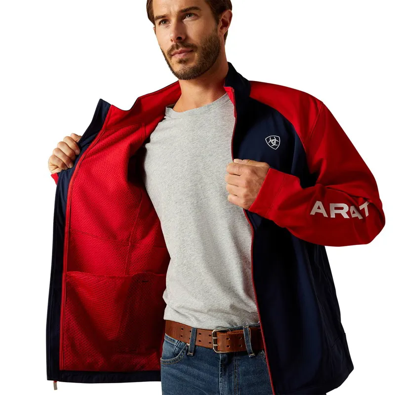 Ariat Team EQ Men's Jacket - Navy/Red-3