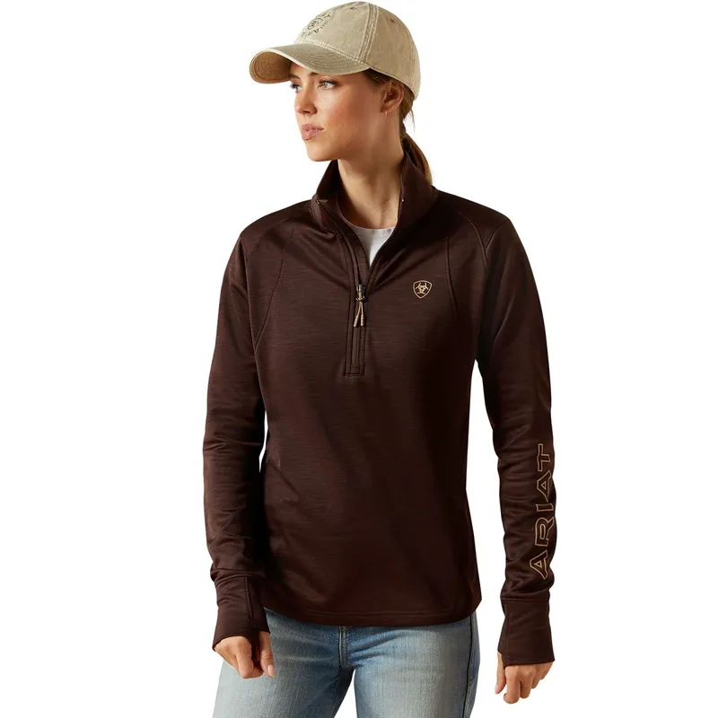 Ariat Team EQ 1/2 Zip Women's Pullover - Java
