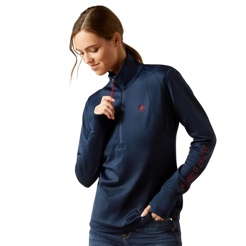 Ariat Team EQ 1/2 Zip Women's Pullover - Navy