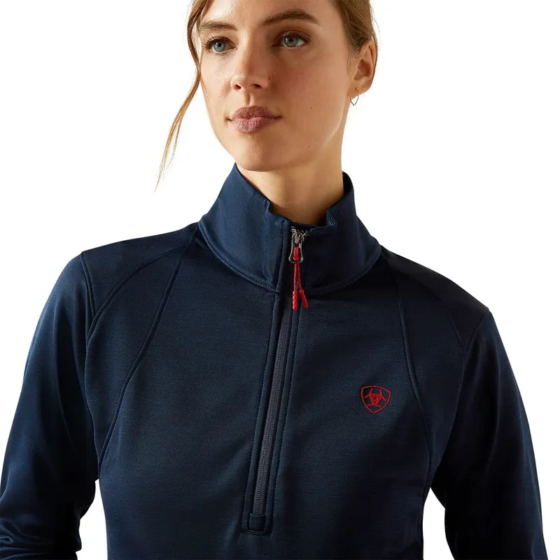 Ariat Team EQ 1/2 Zip Women's Pullover - Navy-2
