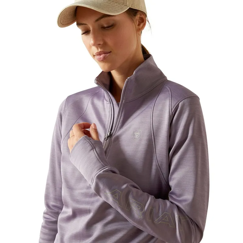 Ariat Team EQ 1/2 Zip Women's Pullover - Purple Ash-3
