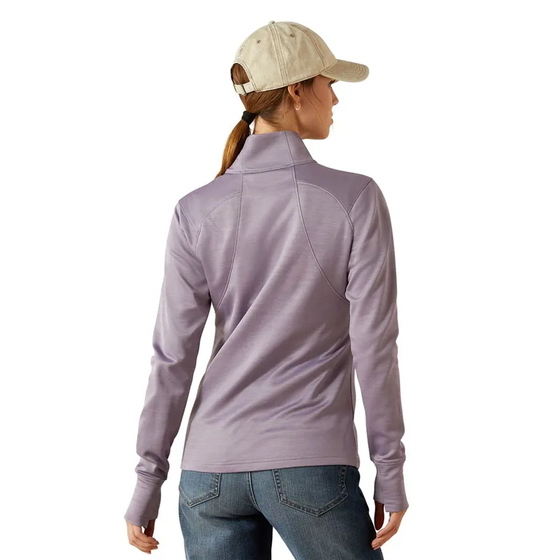 Ariat Team EQ 1/2 Zip Women's Pullover - Purple Ash-2