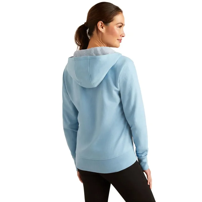 Ariat Team Logo Full Zip Women's Hoodie - North Atlantic-3