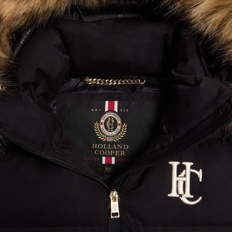 Holland Cooper Team Padded Women's Coat - Black-6